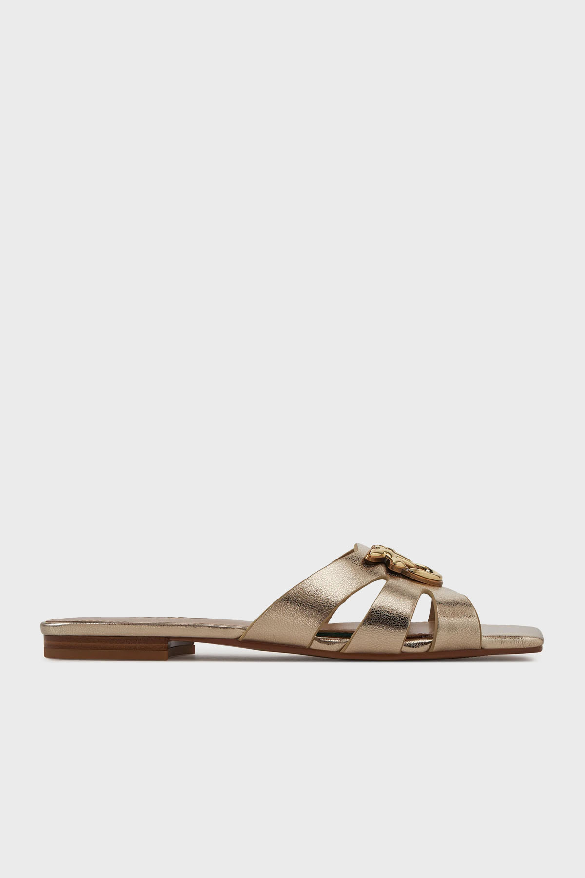 Pinko Logolu Pencereli Gold Kadın Terlik SD0313 P049 Z22 GOLD