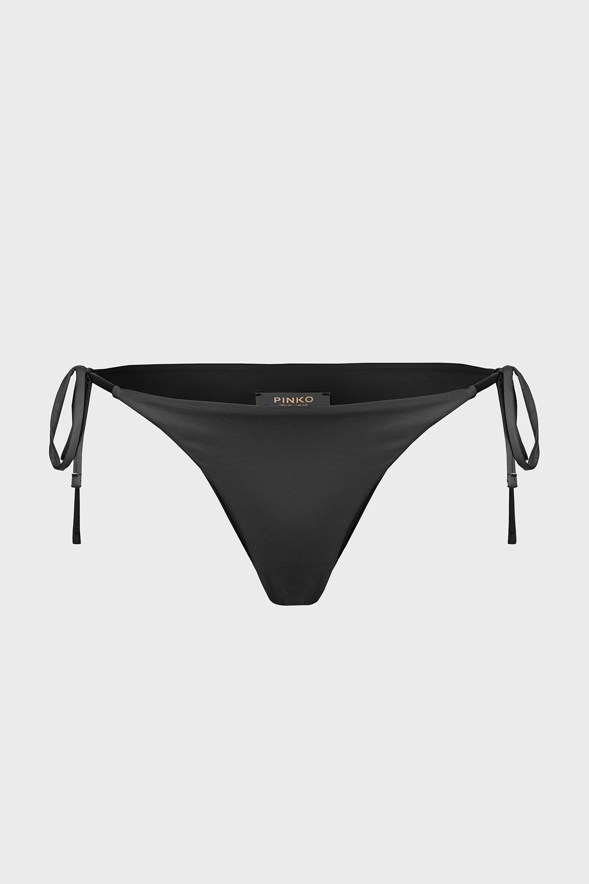 Pinko Yanlardan Bağlamalı Streç Jarse Kadın Bikini Altı 101268 A1PM Z99 SİYAH