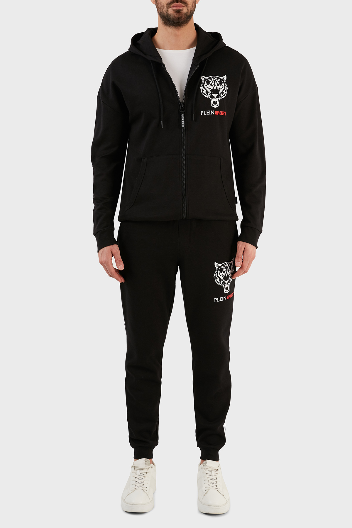 Plein Sport Pamuklu Regular Fit Jogger Spor Erkek Pantolon PFPS140398 SİYAH
