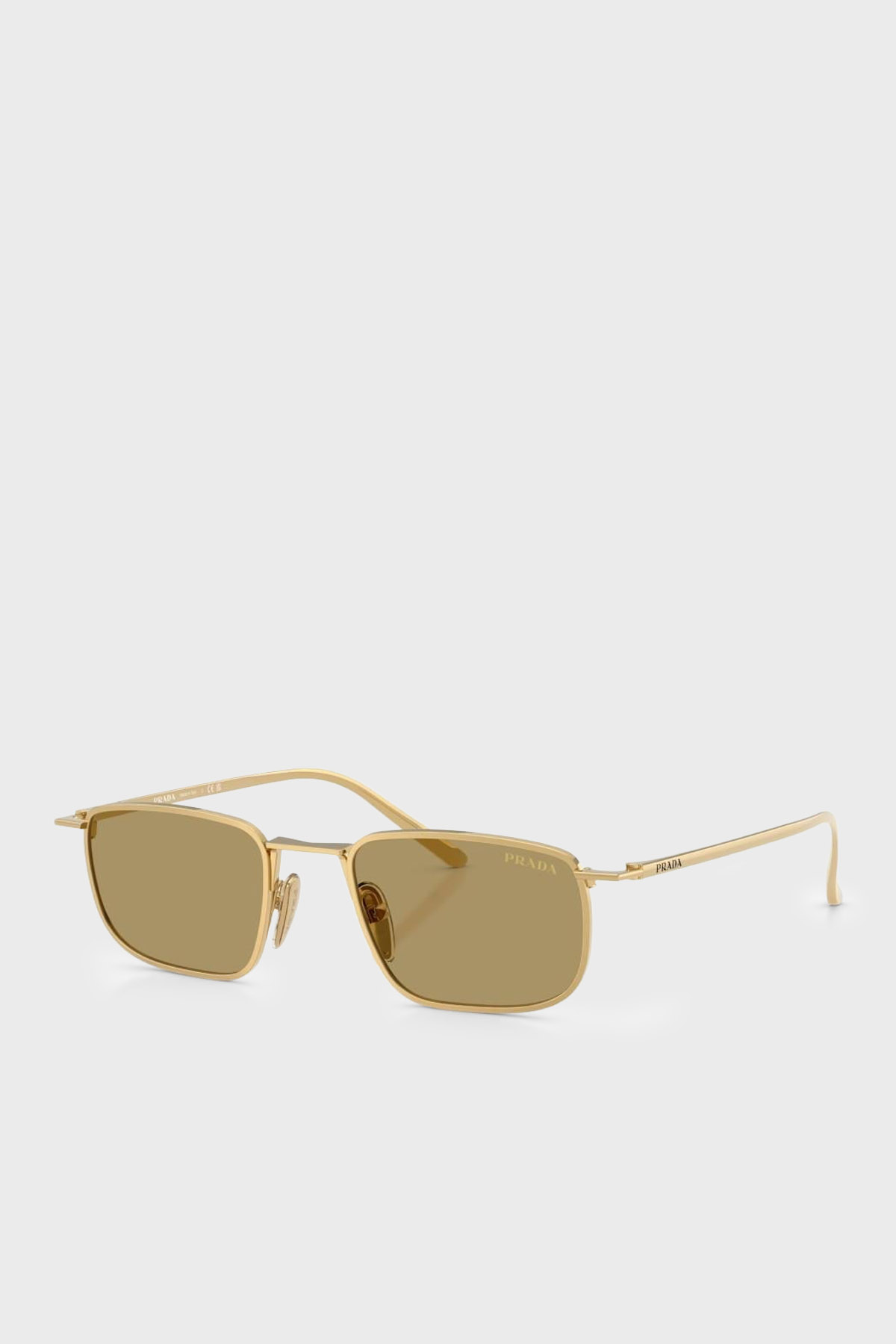 Prada Logolu Güneş Erkek Gözlük 0PRD52S 5AK70G 49 Altın