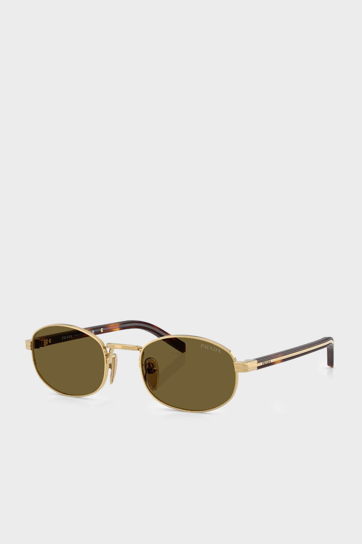 Prada Logolu Oval Güneş Kadın Gözlük 0PRB53S 5AK09Z 52 Altın