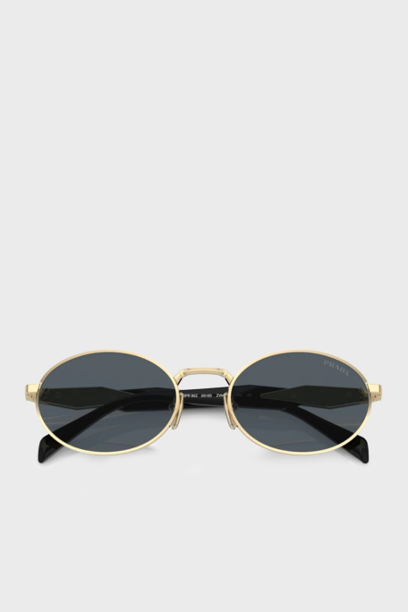 Prada Oval Güneş Kadın Gözlük 0PR 65ZS ZVN09T 55 altın | Exxeselection