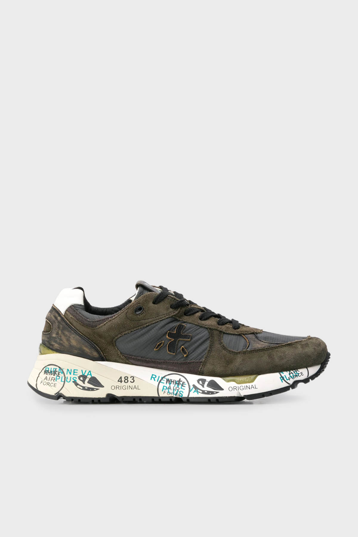 Premiata Baskılı Sneaker Erkek Ayakkabı MASE 4005 HAKİ