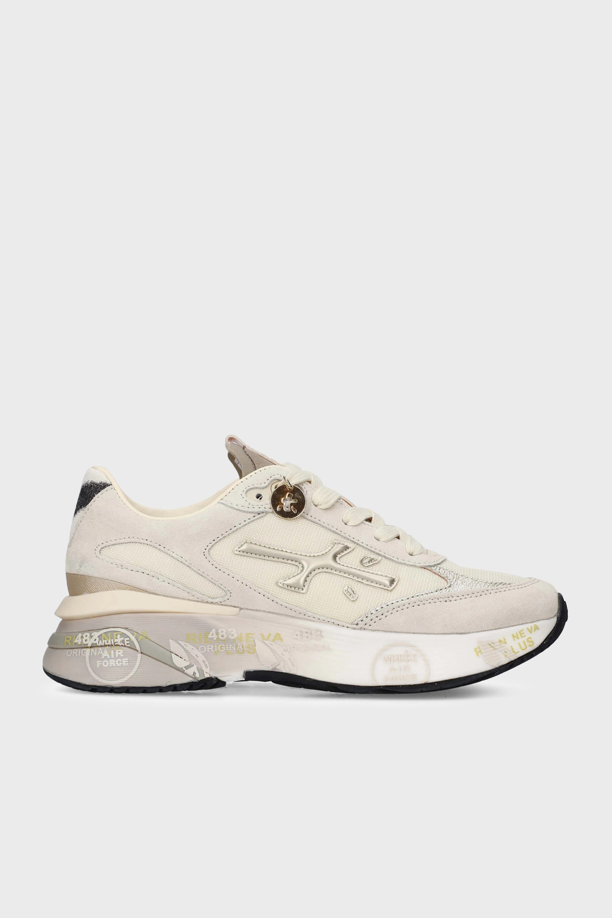 Premiata Deri Karışımlı Sneaker Kadın Ayakkabı MOERUND 8080 BEJ