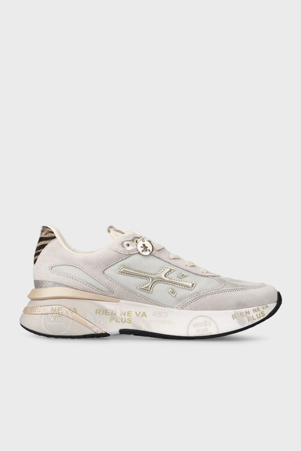 Premiata Logolu Deri Karışımlı Sneaker Kadın Ayakkabı MOERUND 7800 AÇIK YEŞİL