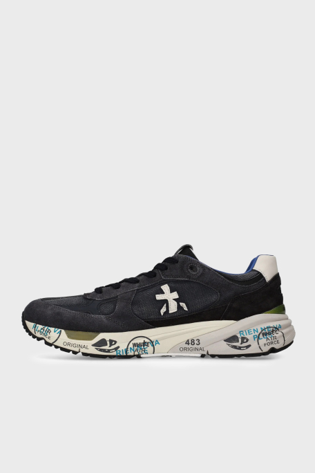 Premiata Logolu Deri Karışımlı Sneaker Erkek Ayakkabı MASE 8014