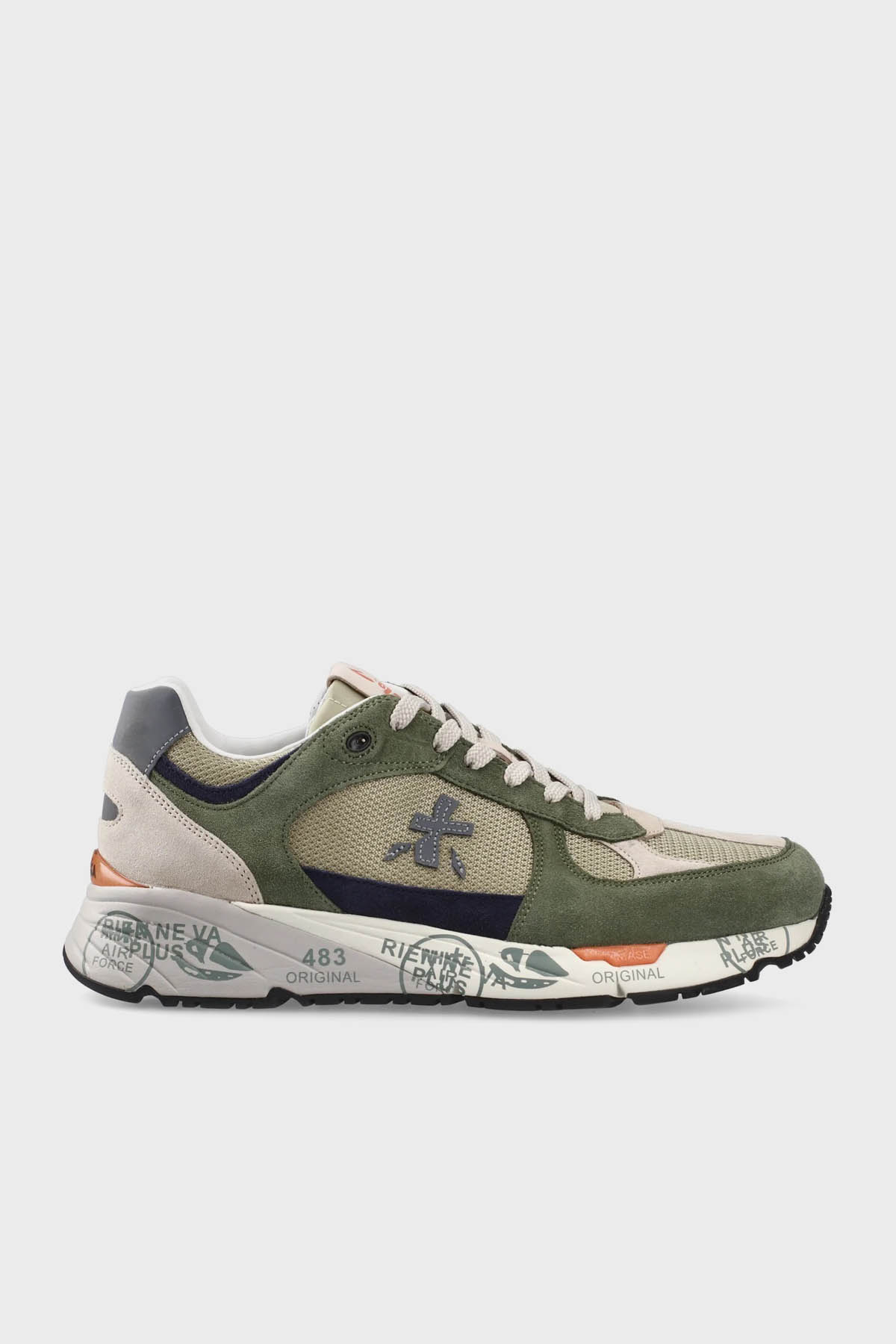 Premiata Logolu Süet Detaylı Sneaker Erkek Ayakkabı MASE 7295 HAKİ