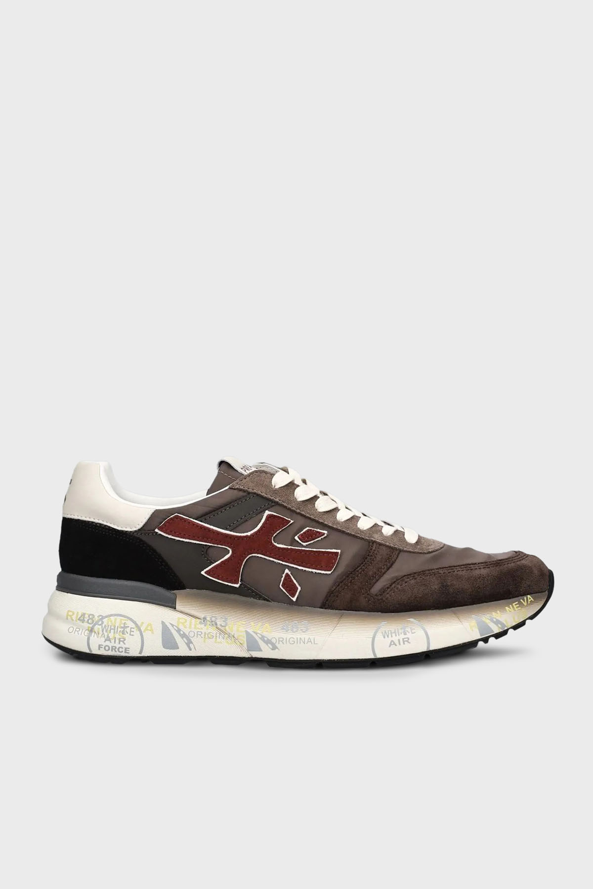 Premiata Logolu Süet Detaylı Sneaker Erkek Ayakkabı MICK 7714 LACİVERT