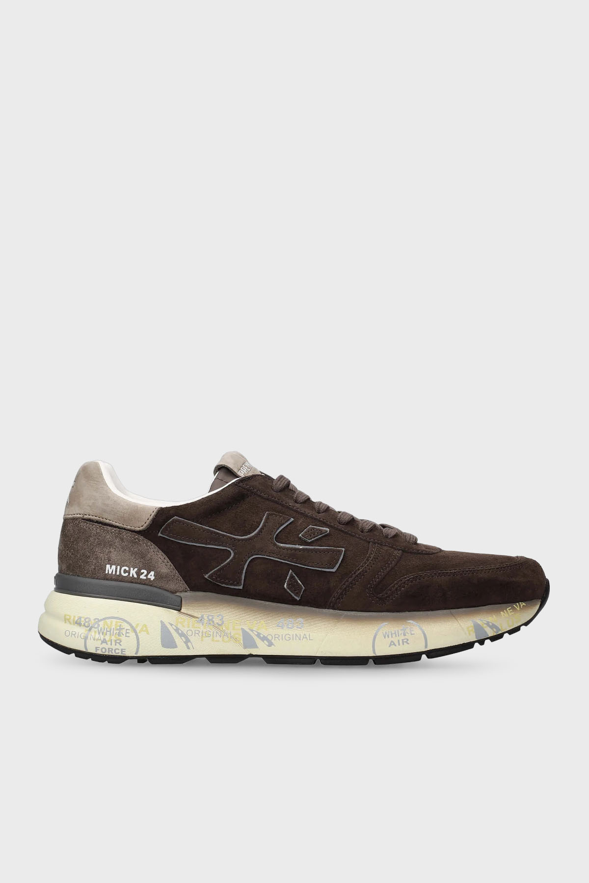 Premiata Logolu Süet Sneaker Erkek Ayakkabı MICK 7898 KAHVE