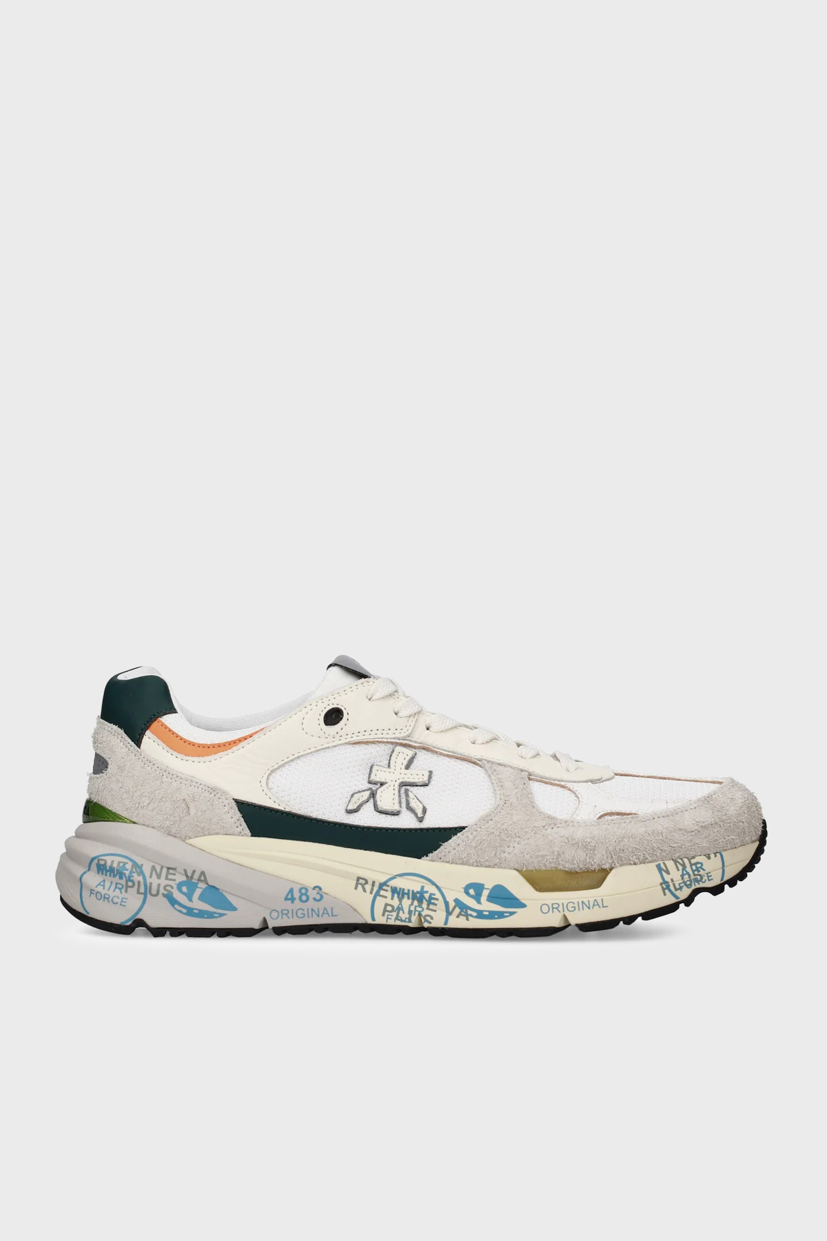 Premiata Süet Detaylı Sneaker Erkek Ayakkabı MASE 8111 EKRU