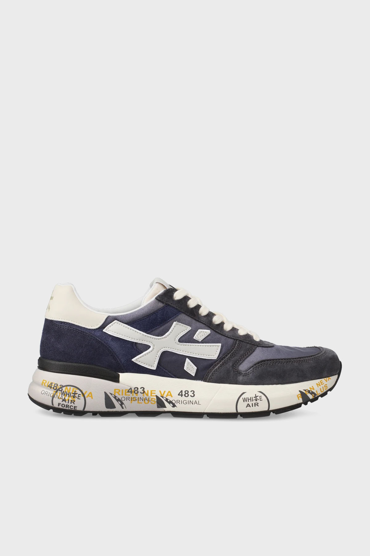 Premiata Süet Logolu Sneaker Erkek Ayakkabı MICK 7209 LACİVERT