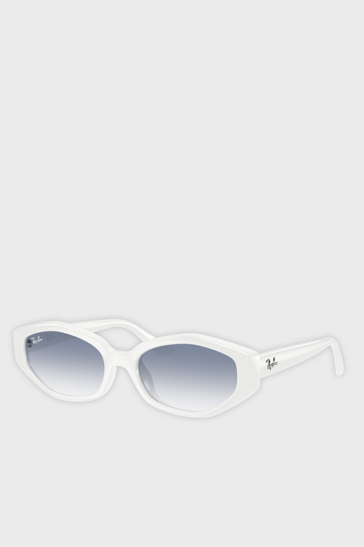 Ray Ban Asimetrik Güneş Unisex Gözlük 0RB4473D 677219 56 Beyaz