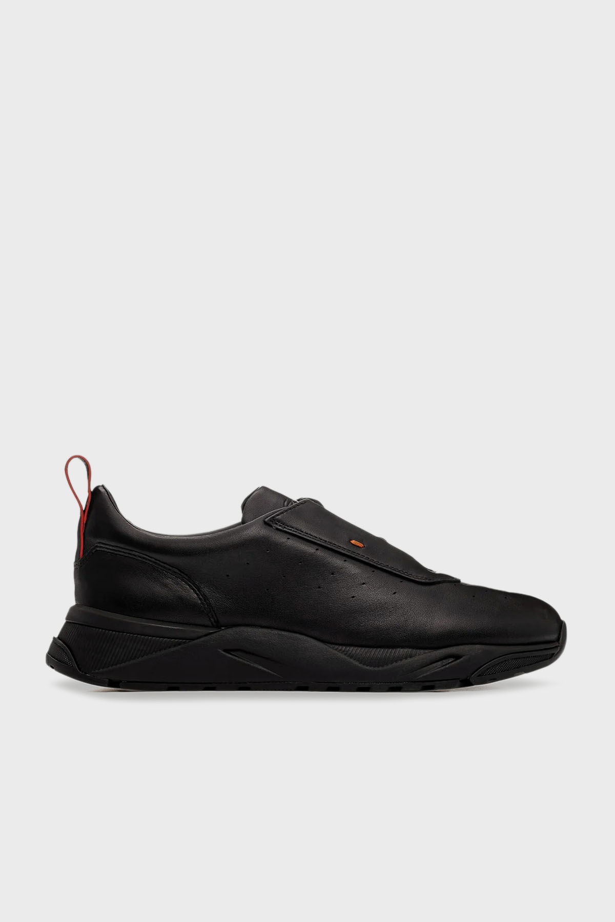 Santoni Hakiki Deri Sneaker Erkek Ayakkabı MBIM22027NERTESMN01 SİYAH