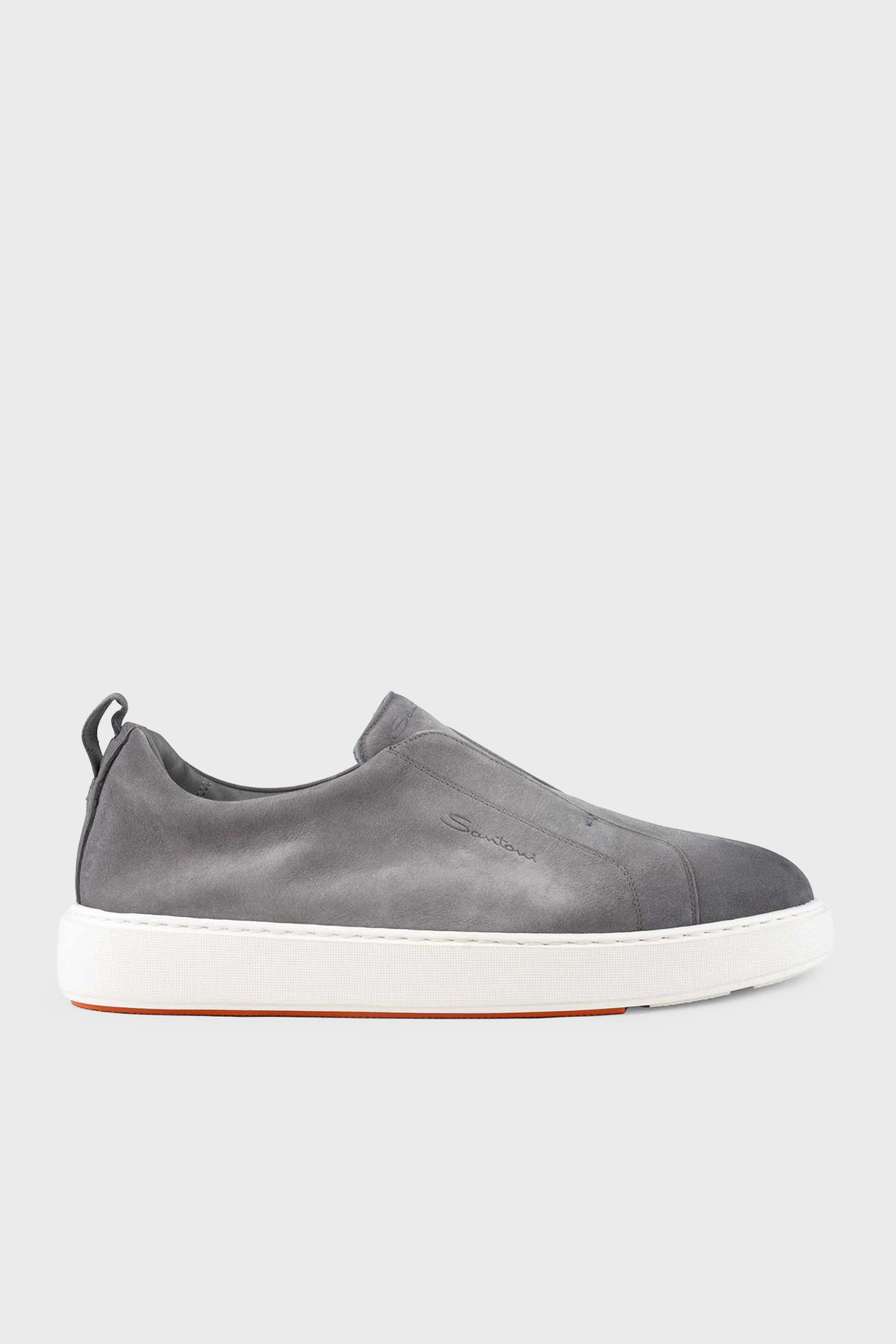 Santoni Süet Sneaker Erkek Ayakkabı MBCD21995BARTFEHG45 GRİ