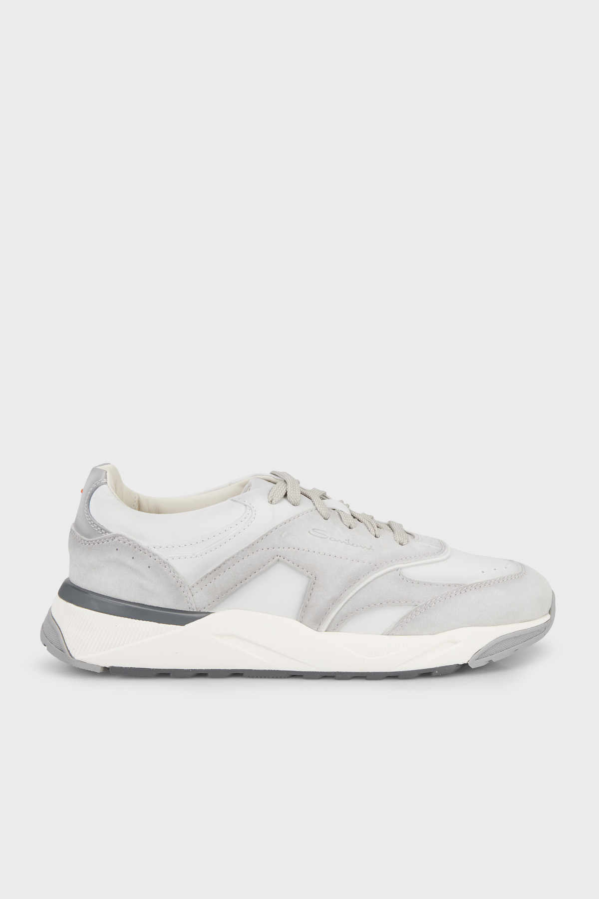 Santoni Süet Sneaker Erkek Ayakkabı MBIM22112BGRGSBBG40 GRİ