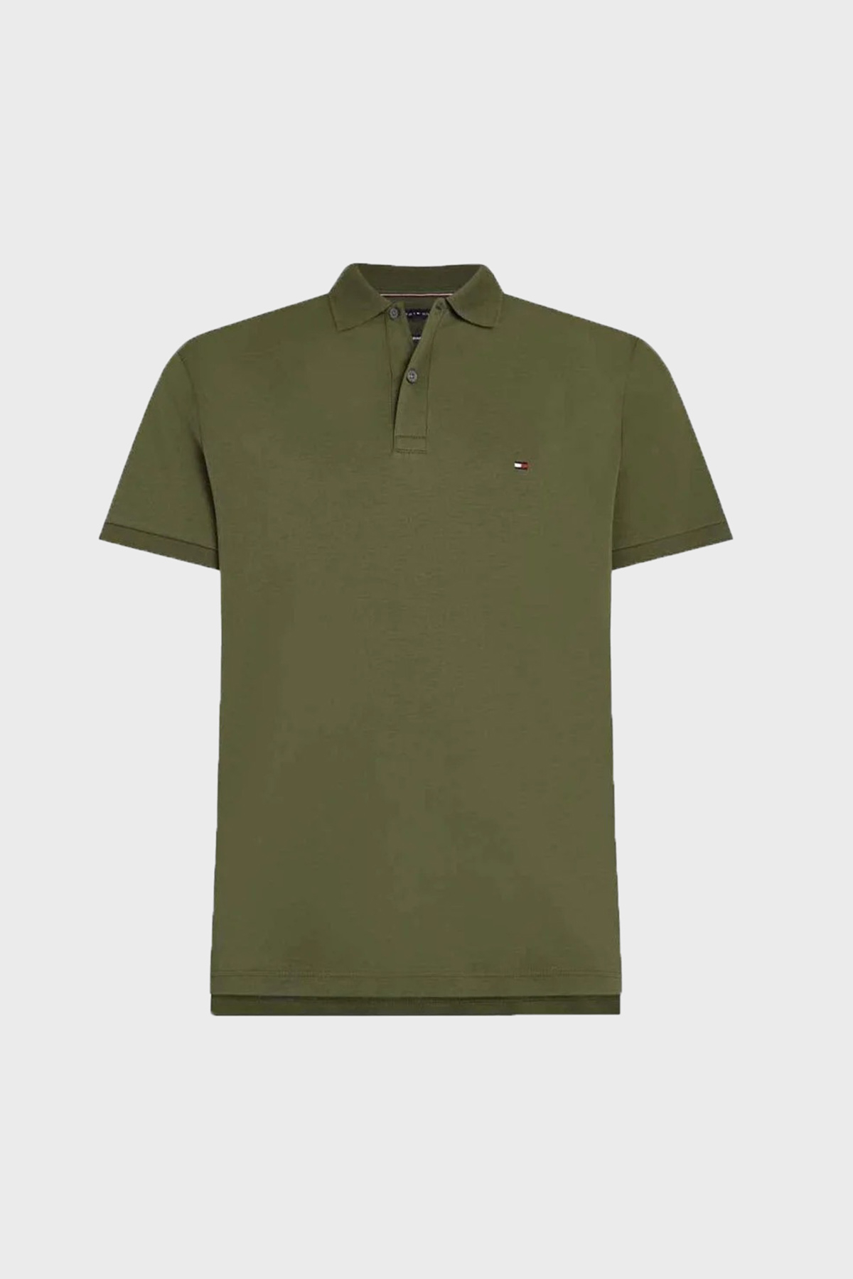 Tommy Hilfiger % 100 Pamuk Regular Fit Düğmeli Erkek Polo Yaka T Shirt MW0MW39994 L01 YEŞİL