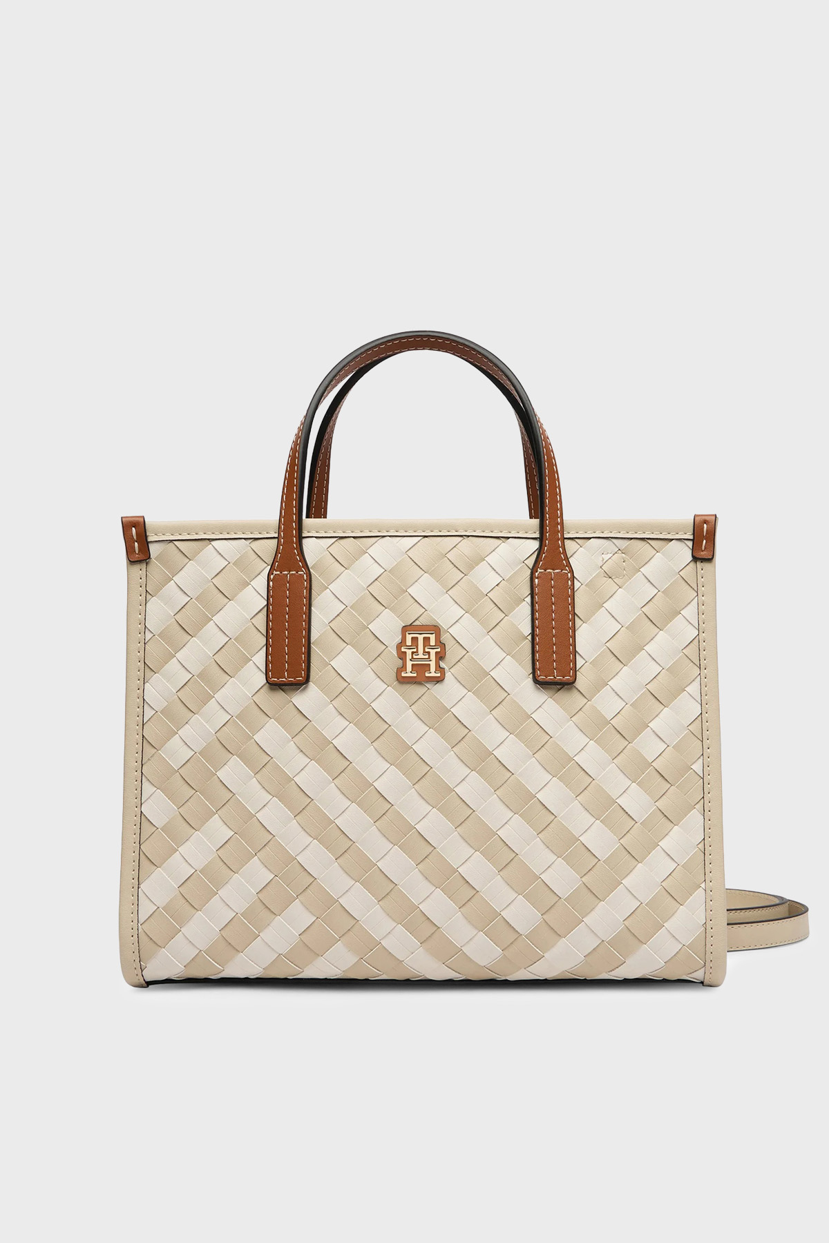 Tommy Hilfiger Çıkarılabilir Askılı Tote Kadın Çanta AW0AW18393 0F4 BEJ