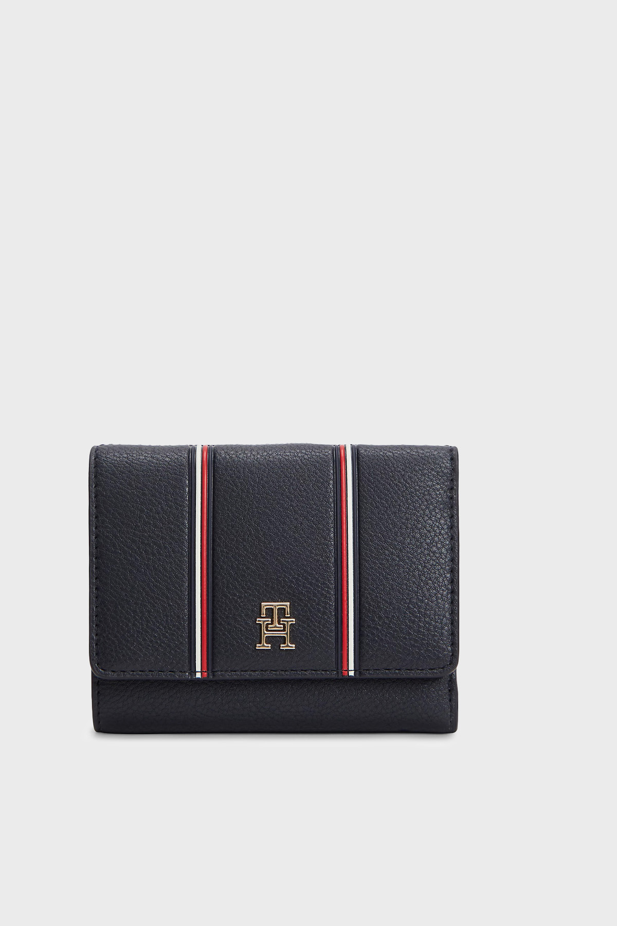 Tommy Hilfiger Çıtçıt Düğmeli Kadın Cüzdan AW0AW18655 DW6 LACİVERT