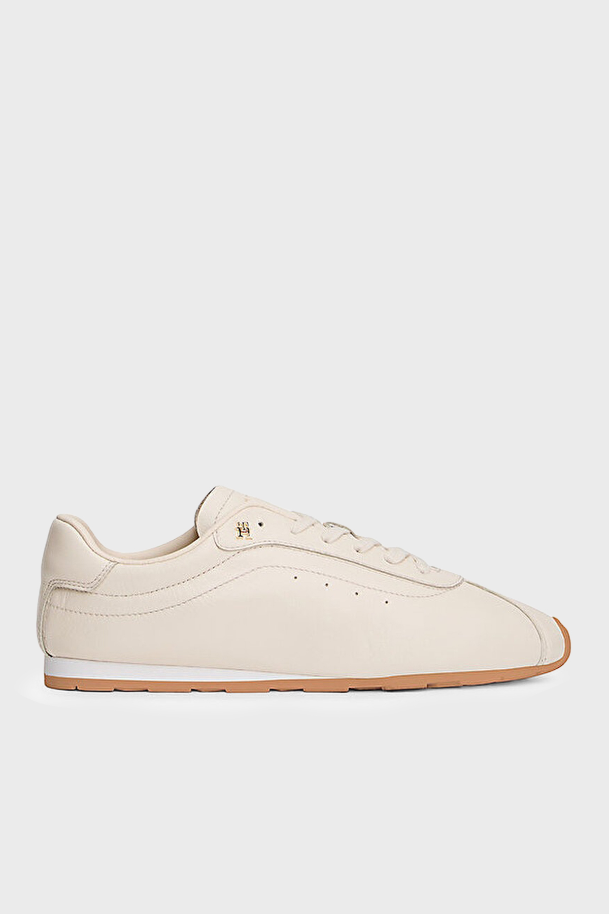 Tommy Hilfiger Deri Logolu Sneaker Kadın Ayakkabı FW0FW08951 AEO BEJ