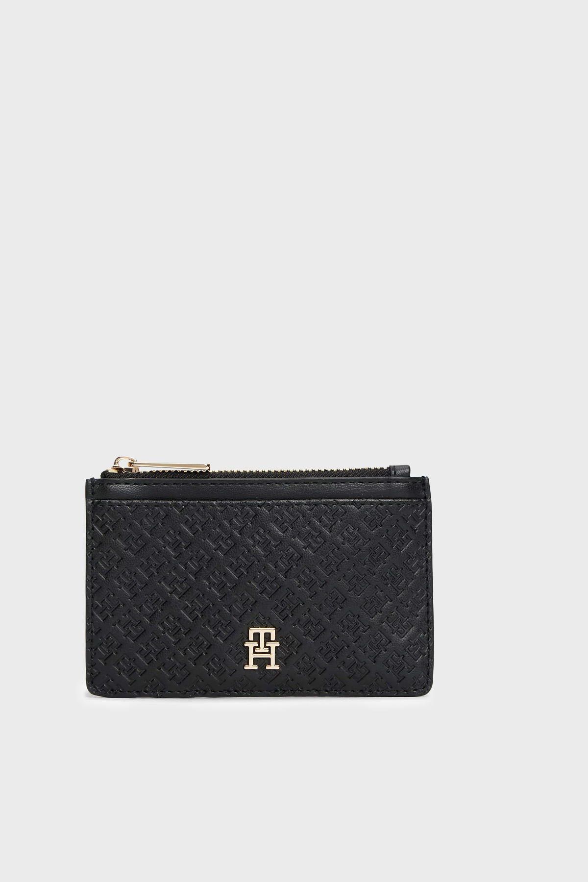 Tommy Hilfiger Kabartma Logolu Kadın Kartlık AW0AW18477 BDS SİYAH
