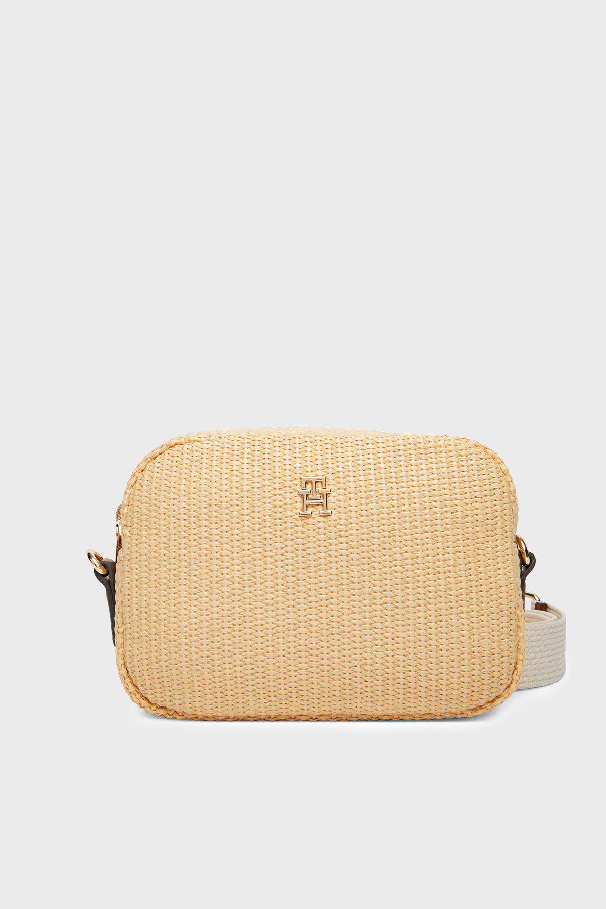 Tommy Hilfiger Logolu Ayarlanabilir Askılı Kadın Çanta AW0AW18525 0F4 BEJ