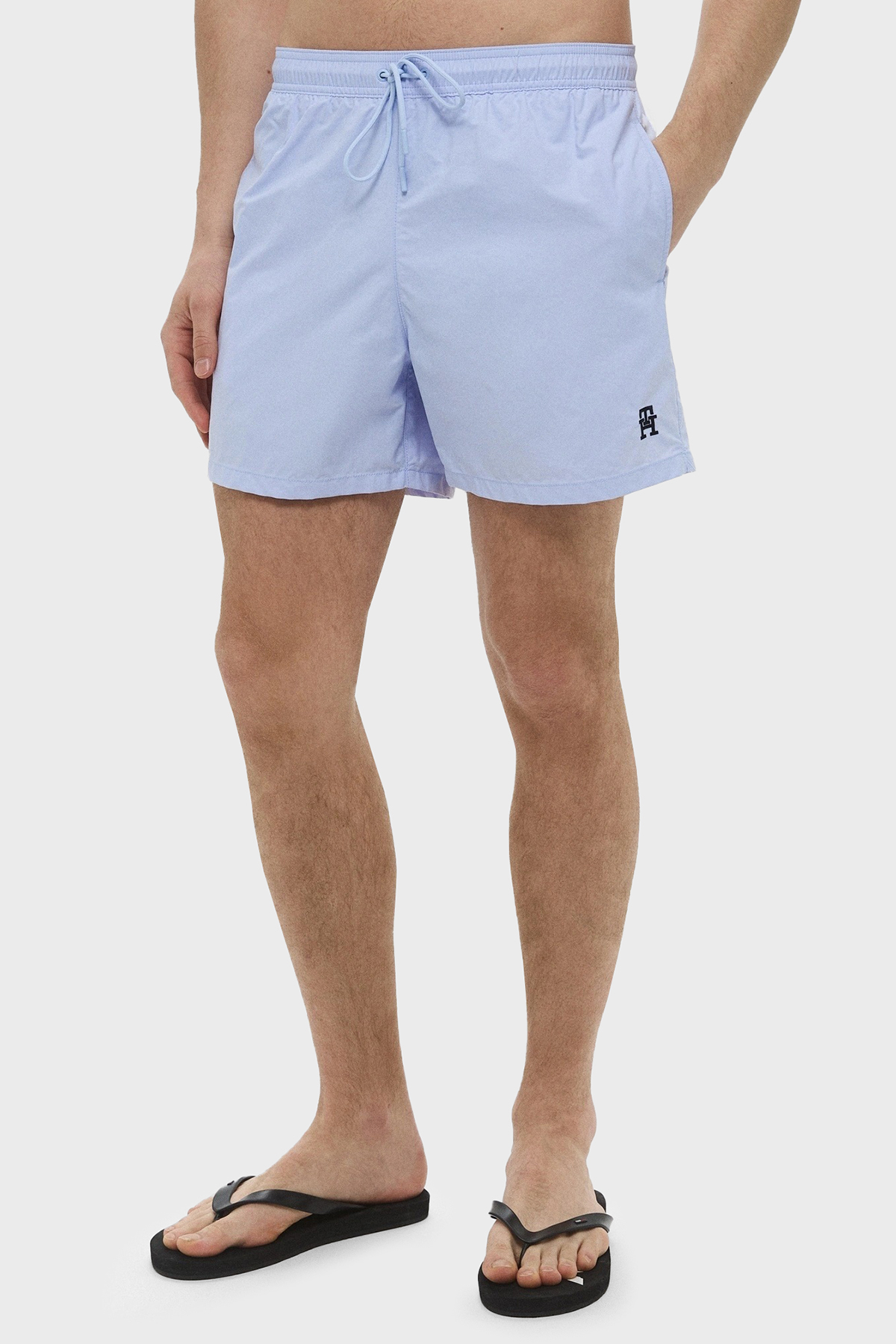 Tommy Hilfiger Logolu Belden Bağlamalı Cepli Erkek Mayo Short UM0UM03579 C3Q AÇIK MAVİ