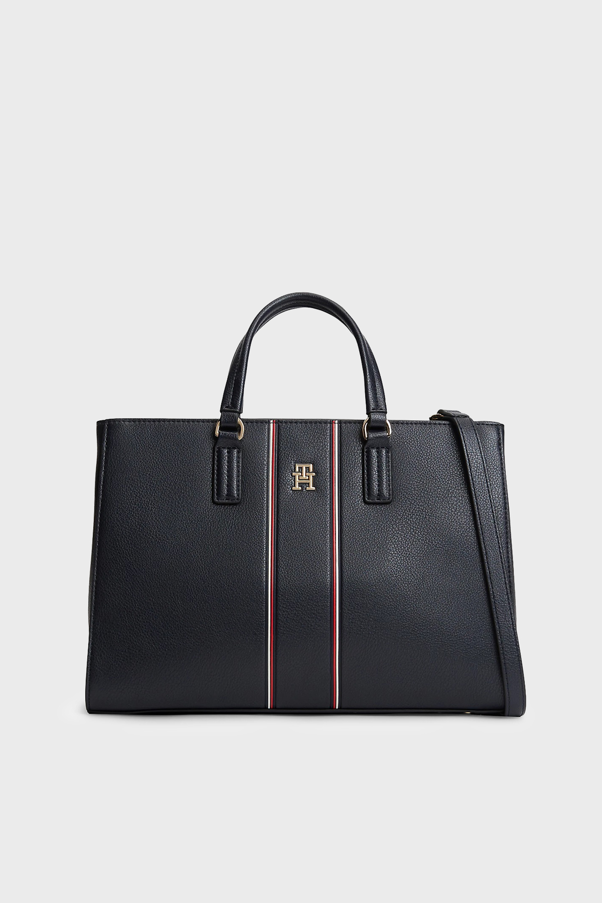 Tommy Hilfiger Logolu Çıkarılabilir Askılı Kadın Çanta AW0AW18644 DW6 LACİVERT