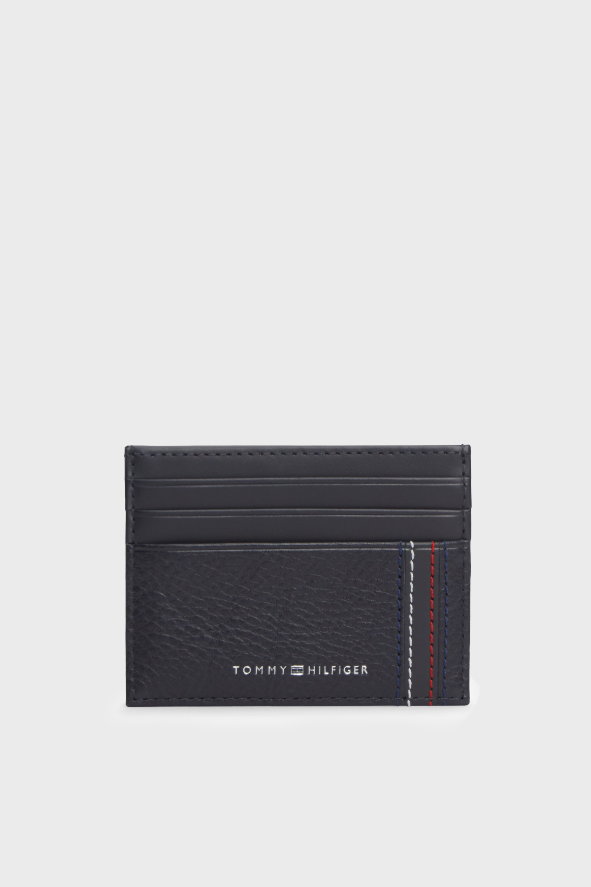 Tommy Hilfiger Logolu Deri Erkek Kartlık AM0AM14228 DW6 LACİVERT