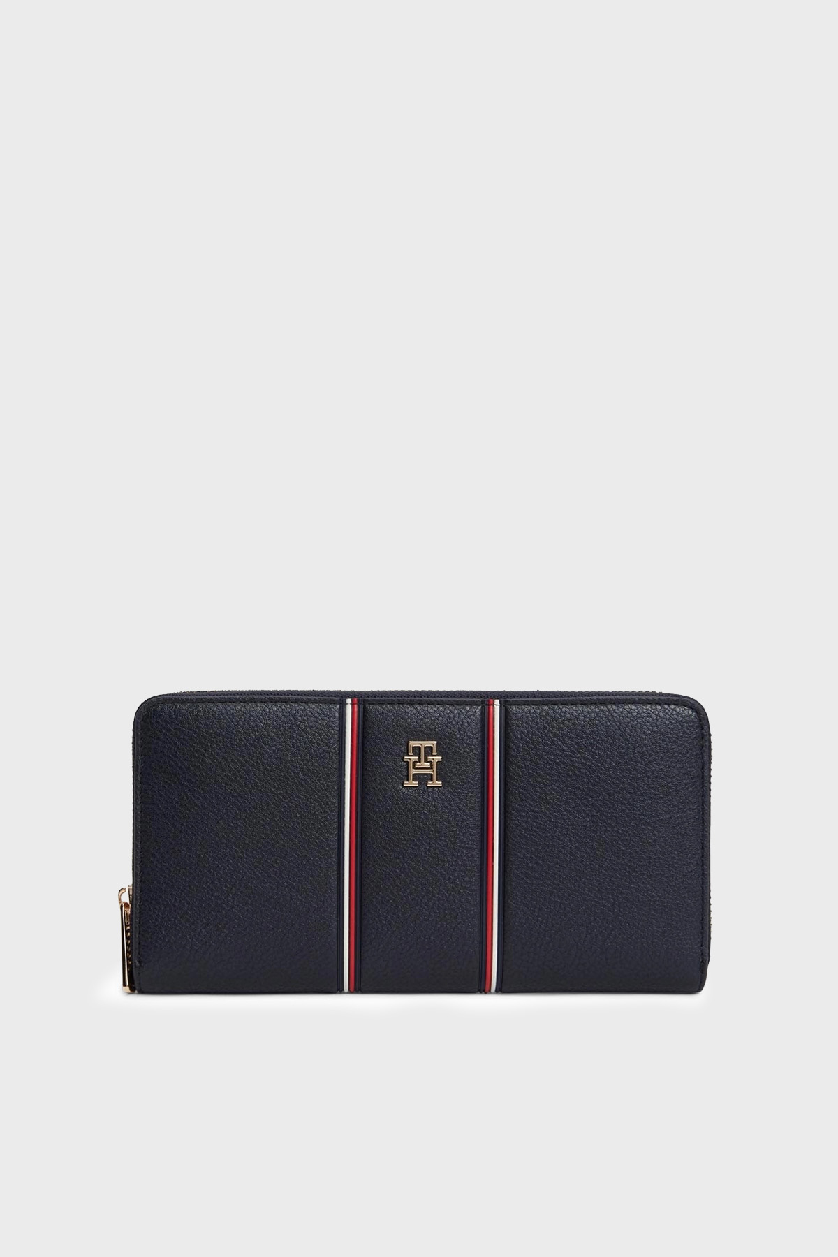 Tommy Hilfiger Logolu Fermuarlı Kadın Cüzdan AW0AW18654 DW6 LACİVERT