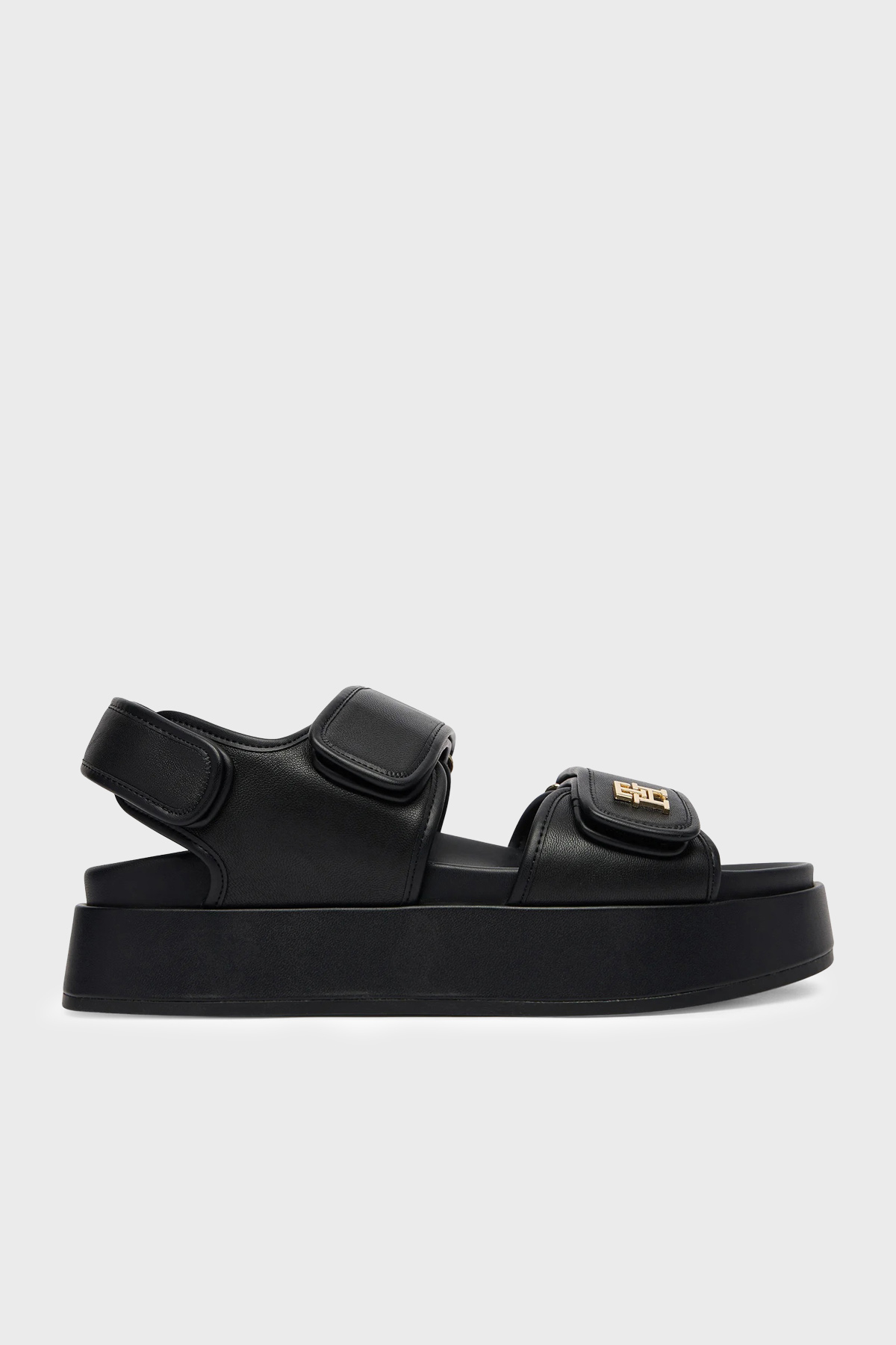 Tommy Hilfiger Logolu Platform Kadın Sandalet FW0FW09119 BDS SİYAH
