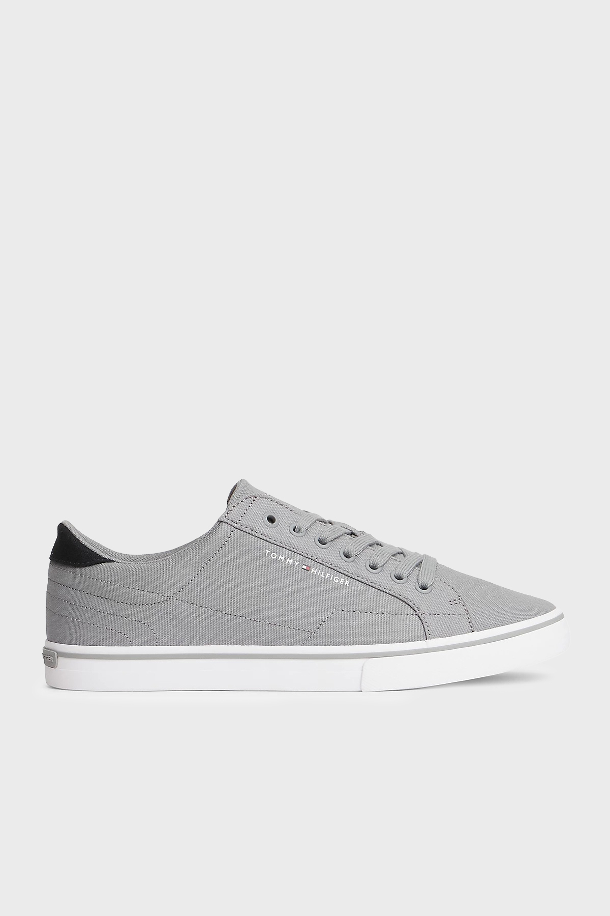 Tommy Hilfiger Logolu Sneaker Erkek Ayakkabı FM0FM05688 PRY GRİ