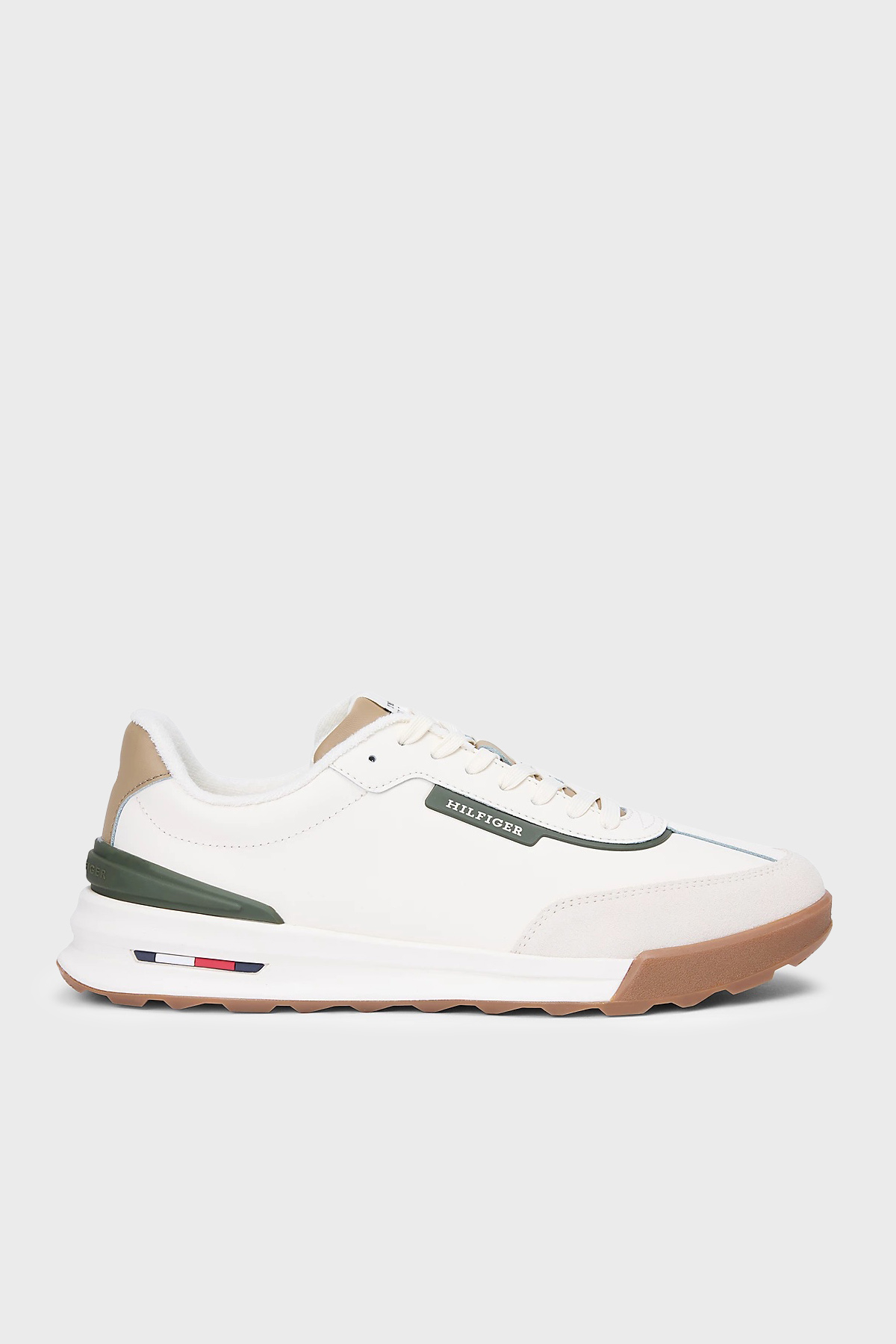 Tommy Hilfiger Logolu Sneaker Erkek Ayakkabı FM0FM05721 Z00 AÇIK BEJ