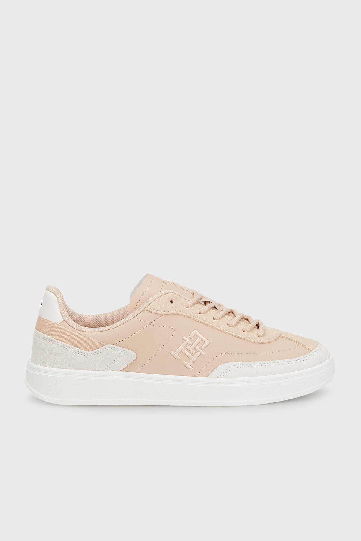 Tommy Hilfiger Logolu Süet Sneaker Kadın Ayakkabı FW0FW08186 TRY PEMBE