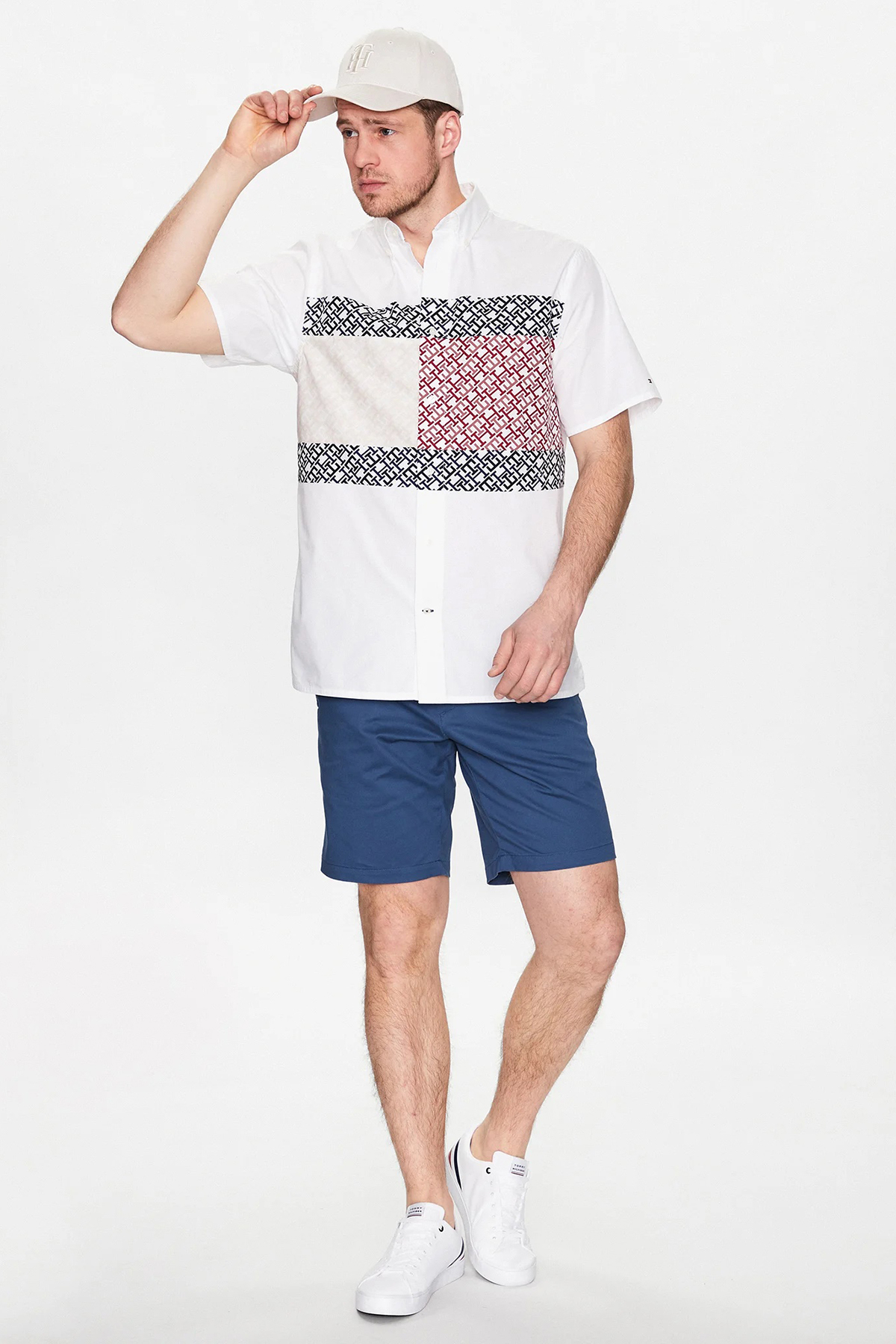 Tommy Hilfiger Organik Pamuklu Regular Fit Cepli Erkek Short MW0MW23563 DBZ İNDİGO