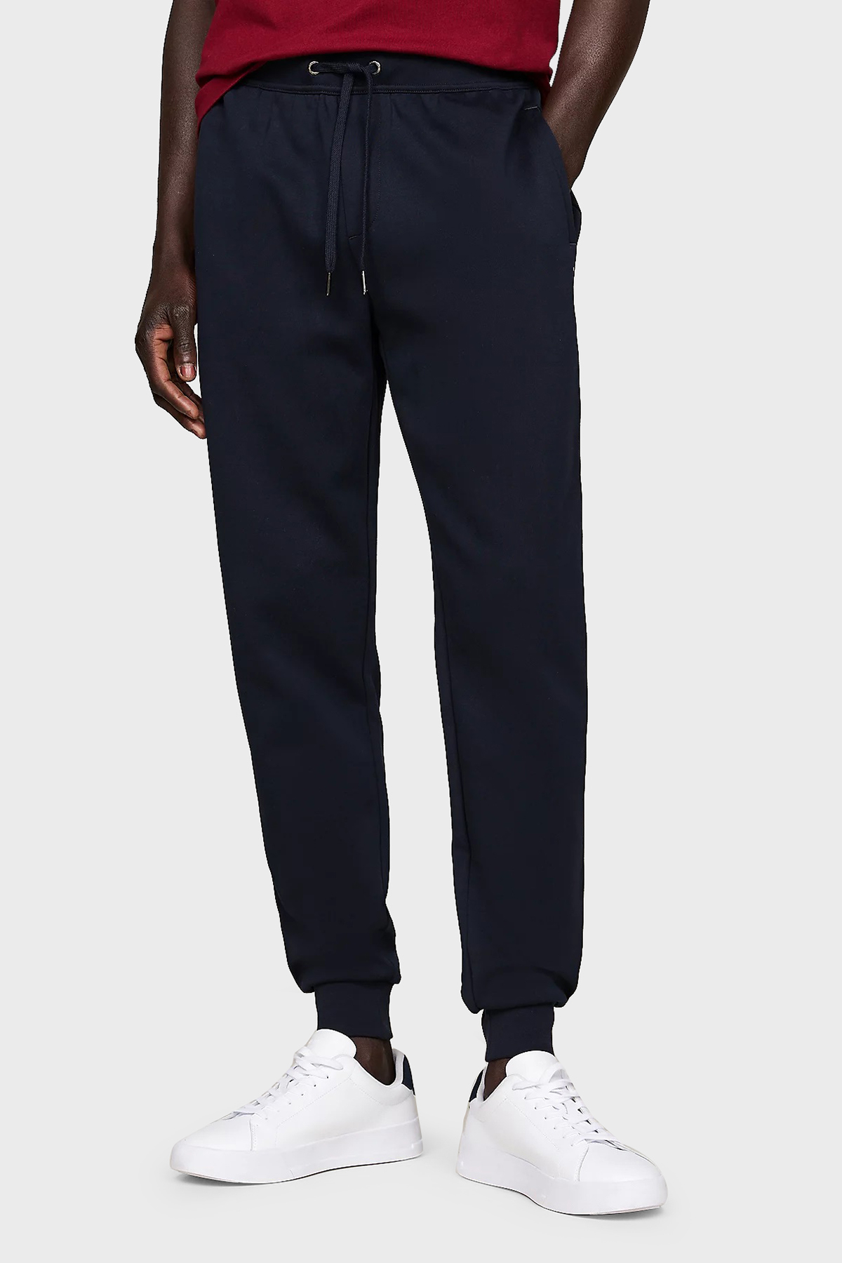 Tommy Hilfiger Pamuk Karışımlı Regular Fit Ribanalı Paça Jogger Erkek Pantolon MW0MW37242 DW5 LACİVERT