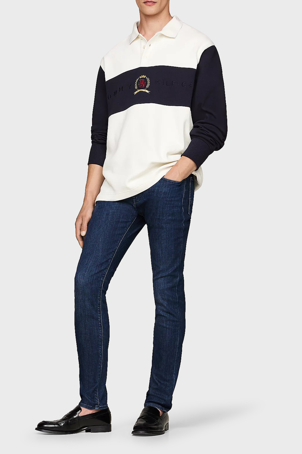 Tommy Hilfiger Pamuk Karışımlı Slim Fit Dar Paça Jeans Erkek Kot Pantolon MW0MW36686 1BQ İNDİGO