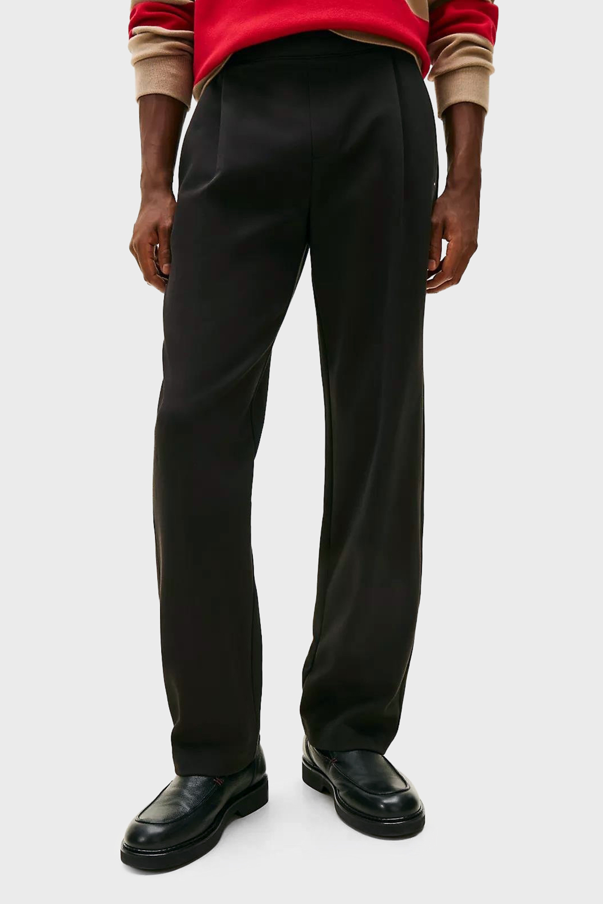 Tommy Hilfiger Pamuklu Regular Fit Düz Paça Jogger Erkek Pantolon MW0MW41763 BDS SİYAH