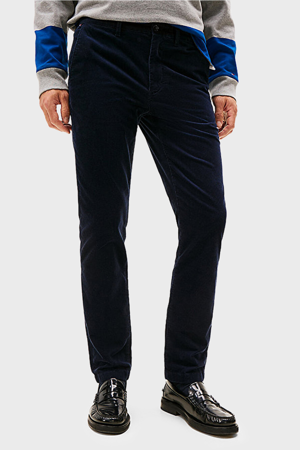Tommy Hilfiger Pamuklu Regular Fit Normal Bel Erkek Pantolon MW0MW40267 0GZ LACİVERT