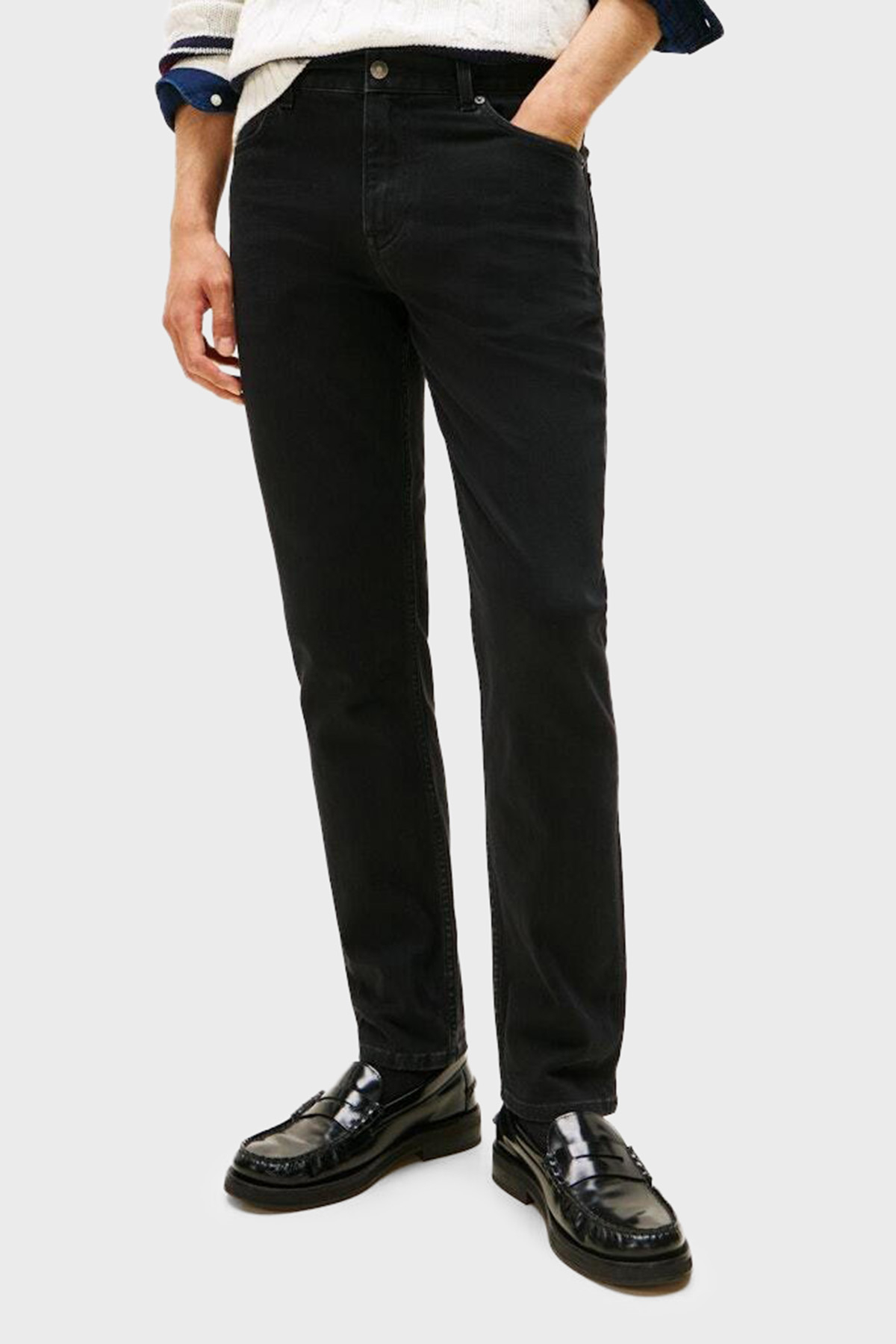 Tommy Hilfiger Pamuklu Regular Fit Normal Bel Jeans Erkek Kot Pantolon MW0MW40564 1B4 SİYAH