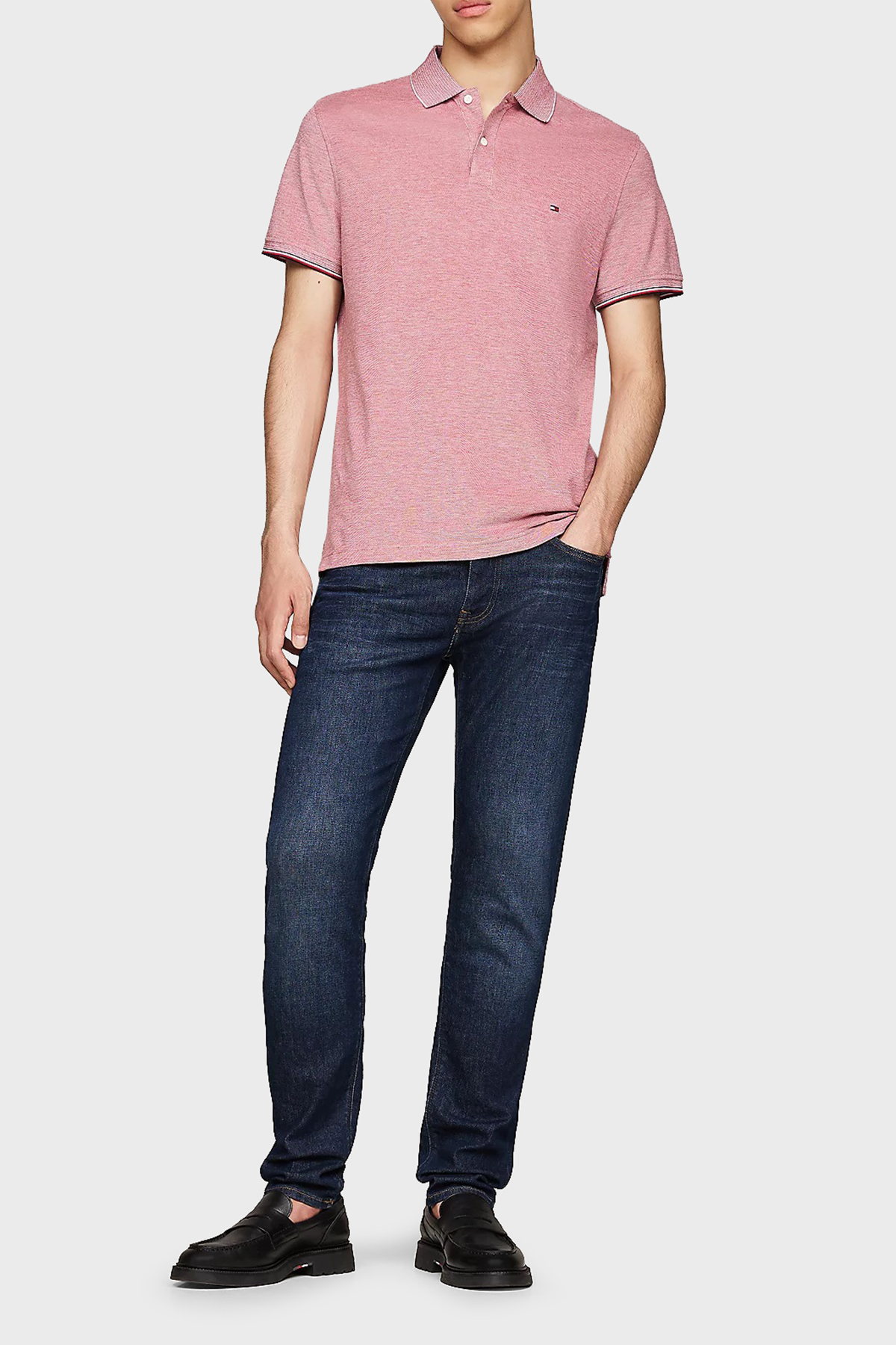 Tommy Hilfiger Pamuklu Slim Fit Dar Paça Jeans Erkek Kot Pantolon MW0MW35717 1BN LACİVERT