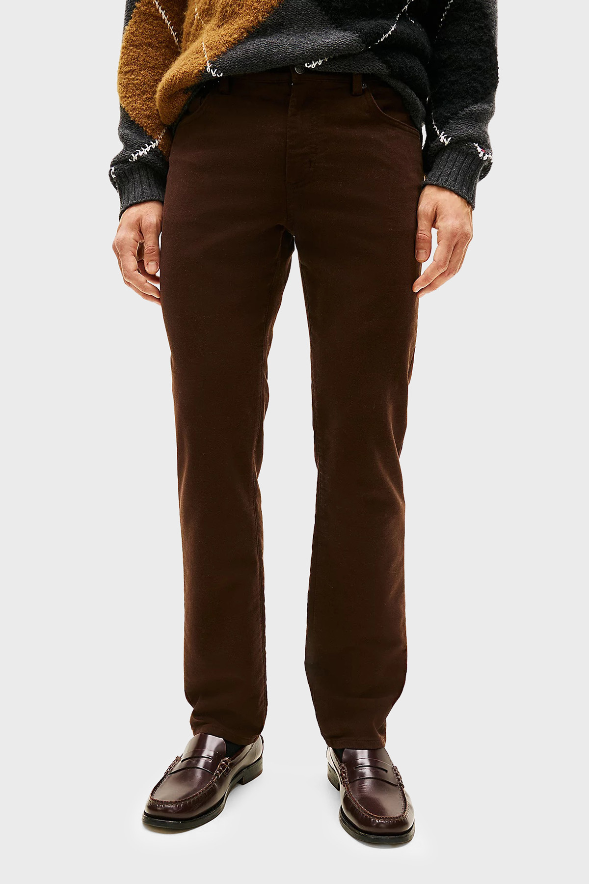 Tommy Hilfiger Pamuklu Straight Fit Normal Bel Erkek Pantolon MW0MW40266 GUE KAHVE
