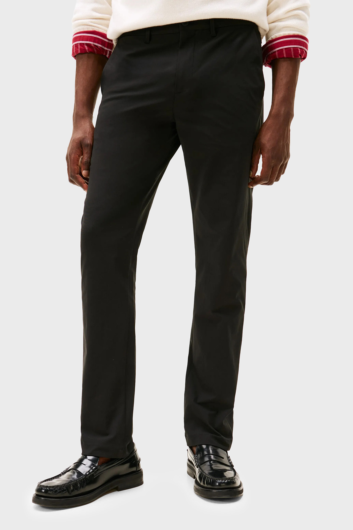 Tommy Hilfiger Regular Fit Normal Bel Düz Paça Erkek Pantolon MW0MW39316 BDS SİYAH