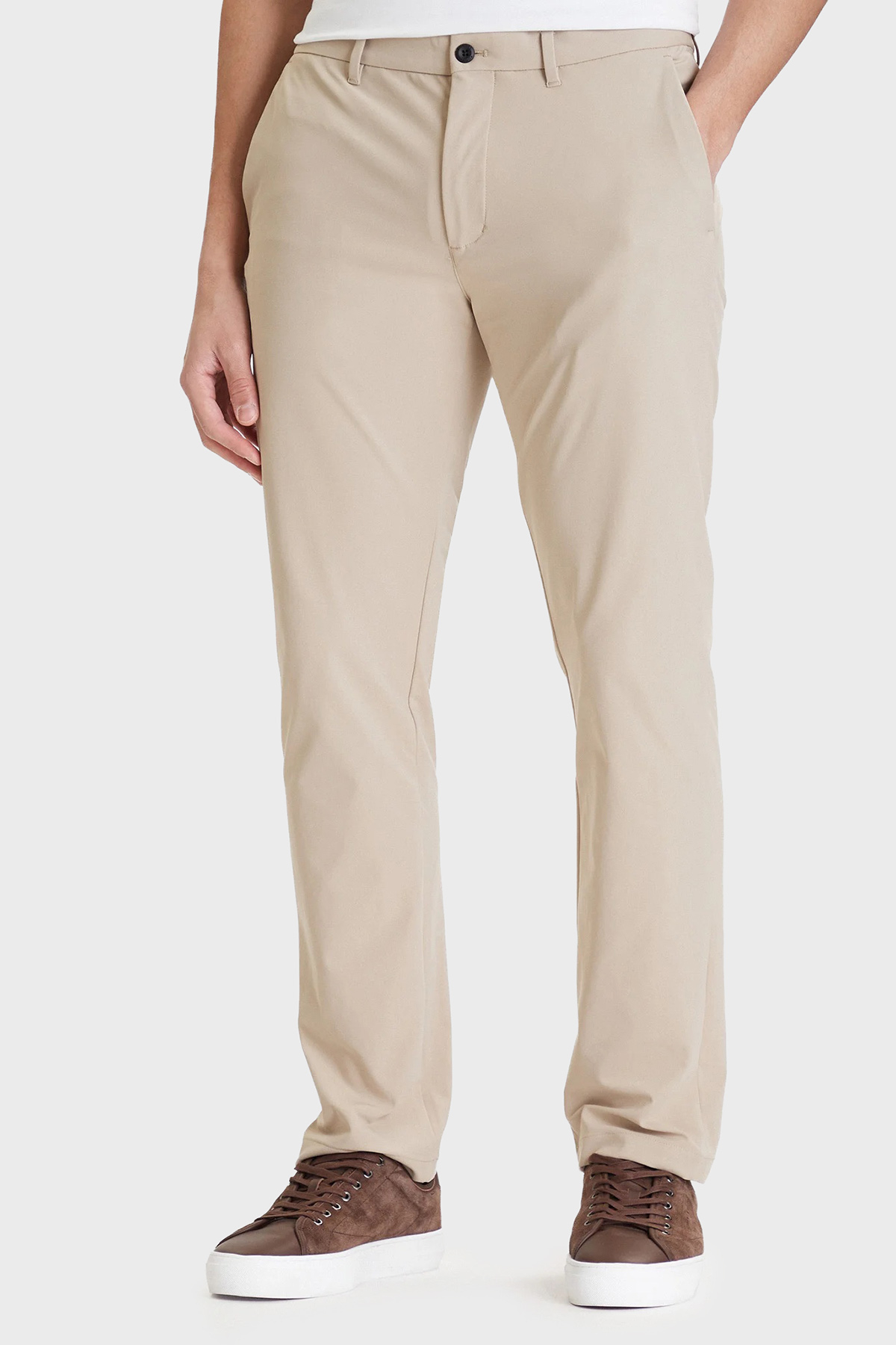 Tommy Hilfiger Regular Fit Normal Bel Düz Paça Erkek Pantolon MW0MW43408 RBT KUM
