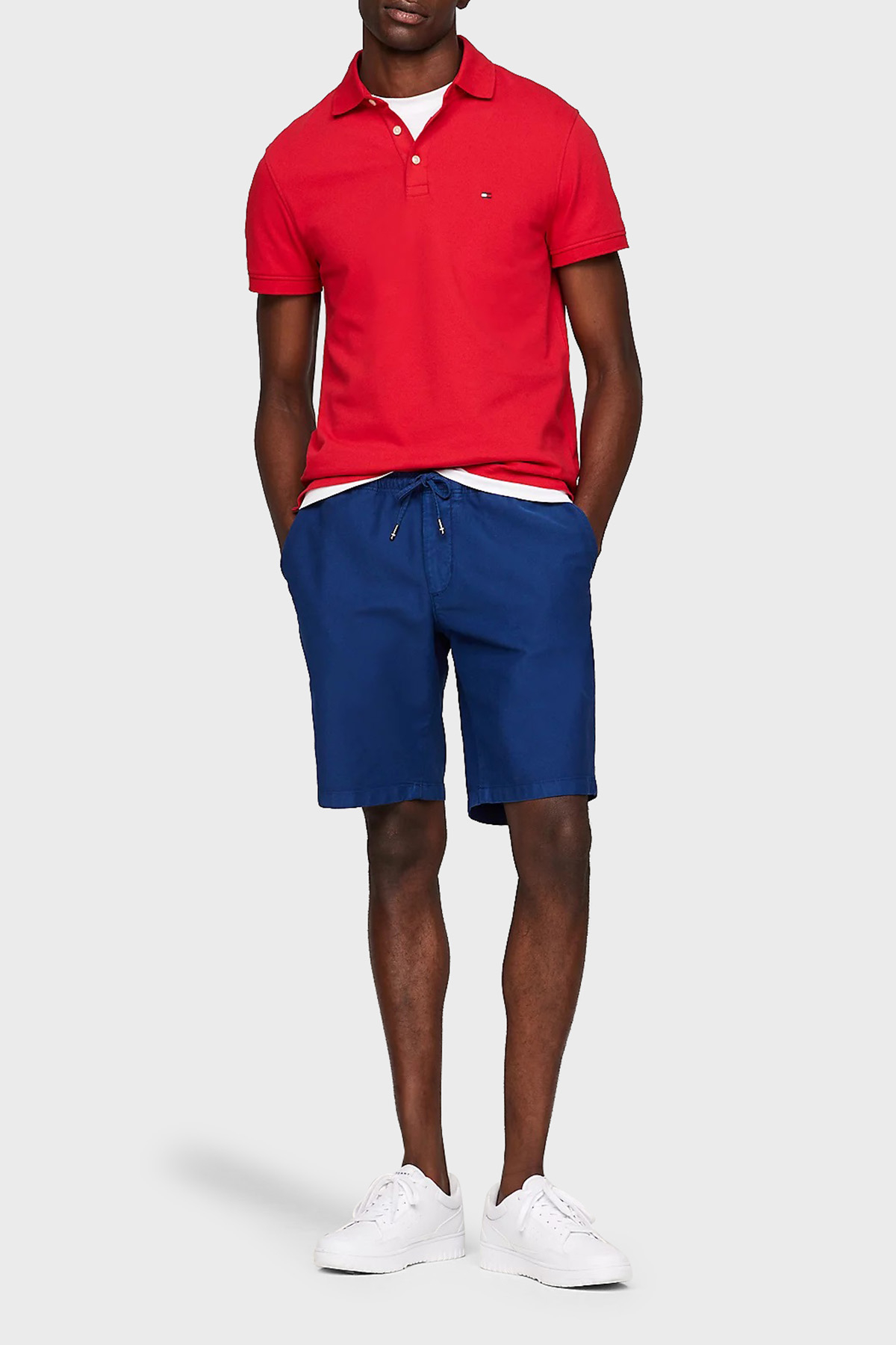 Tommy Hilfiger Skinny Fit Gabardin Chino Erkek Short MW0MW34509 C5J SAKS