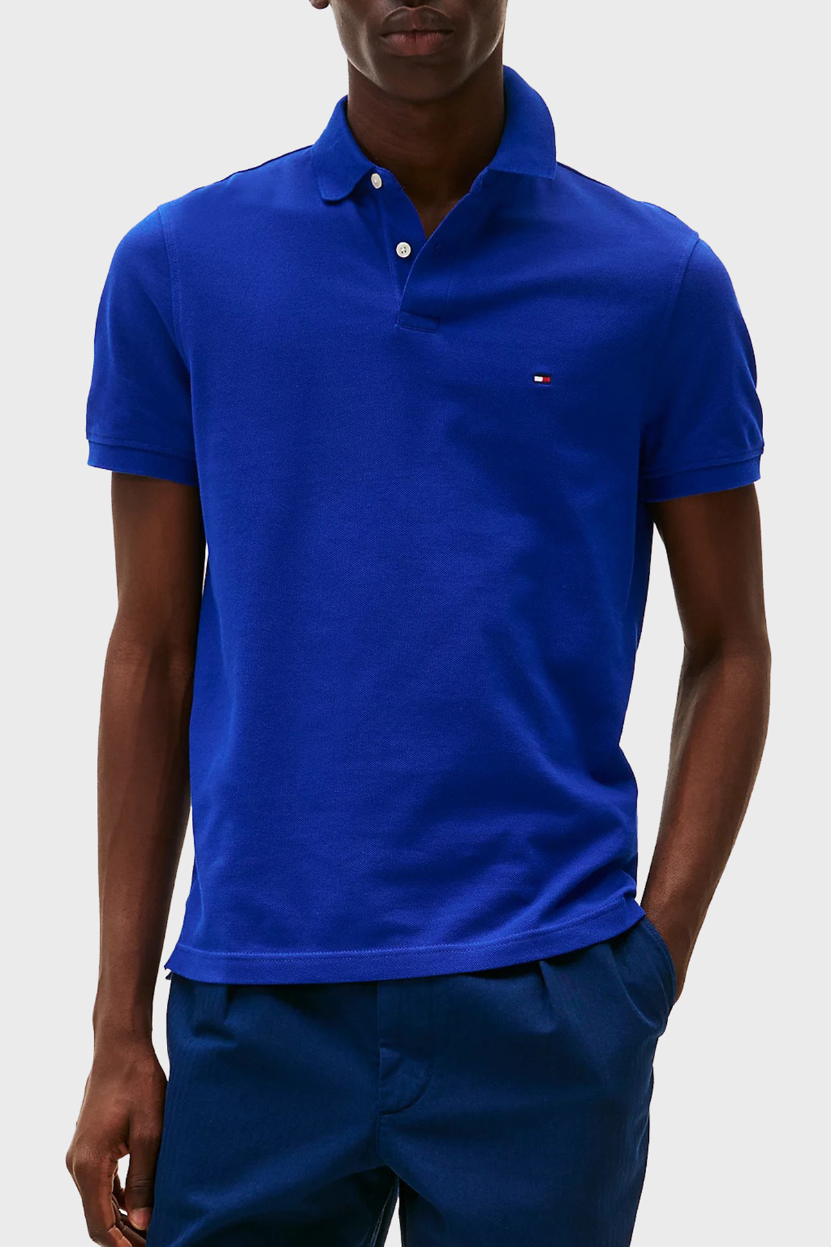 Tommy Hilfiger Streç Pamuklu Slim Fit Düğmeli Erkek Polo Yaka T Shirt MW0MW17770 D03 SAKS