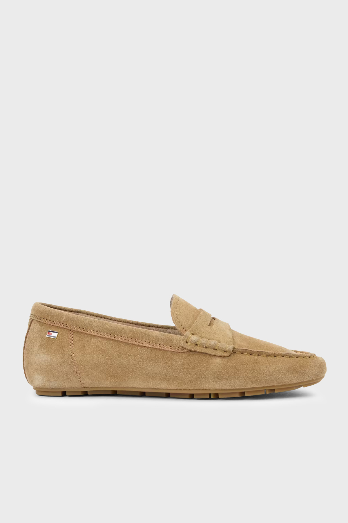 Tommy Hilfiger Süet Loafer Kadın Ayakkabı FW0FW08558 RBC KOYU HAKİ