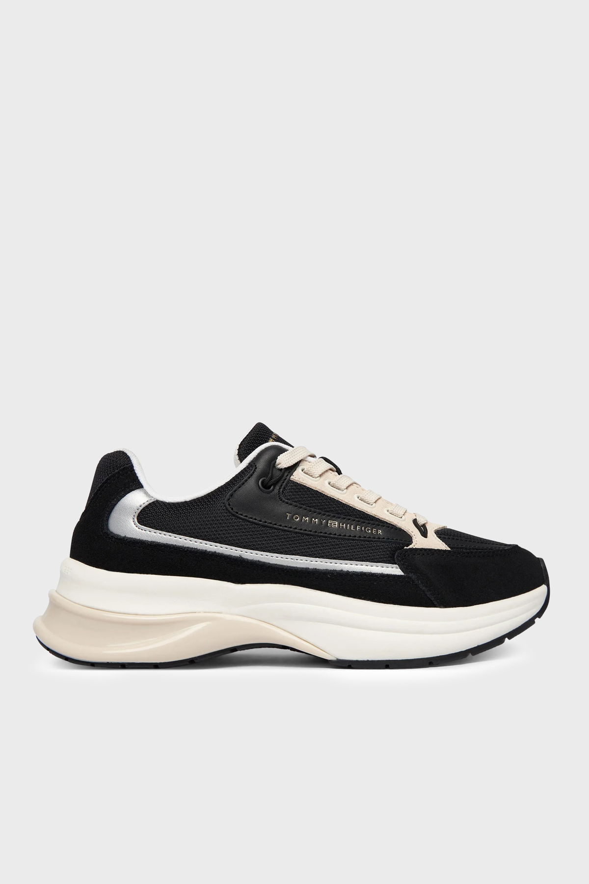 Tommy Hilfiger Süet Sneaker Kadın Ayakkabı FW0FW09187 BDS SİYAH