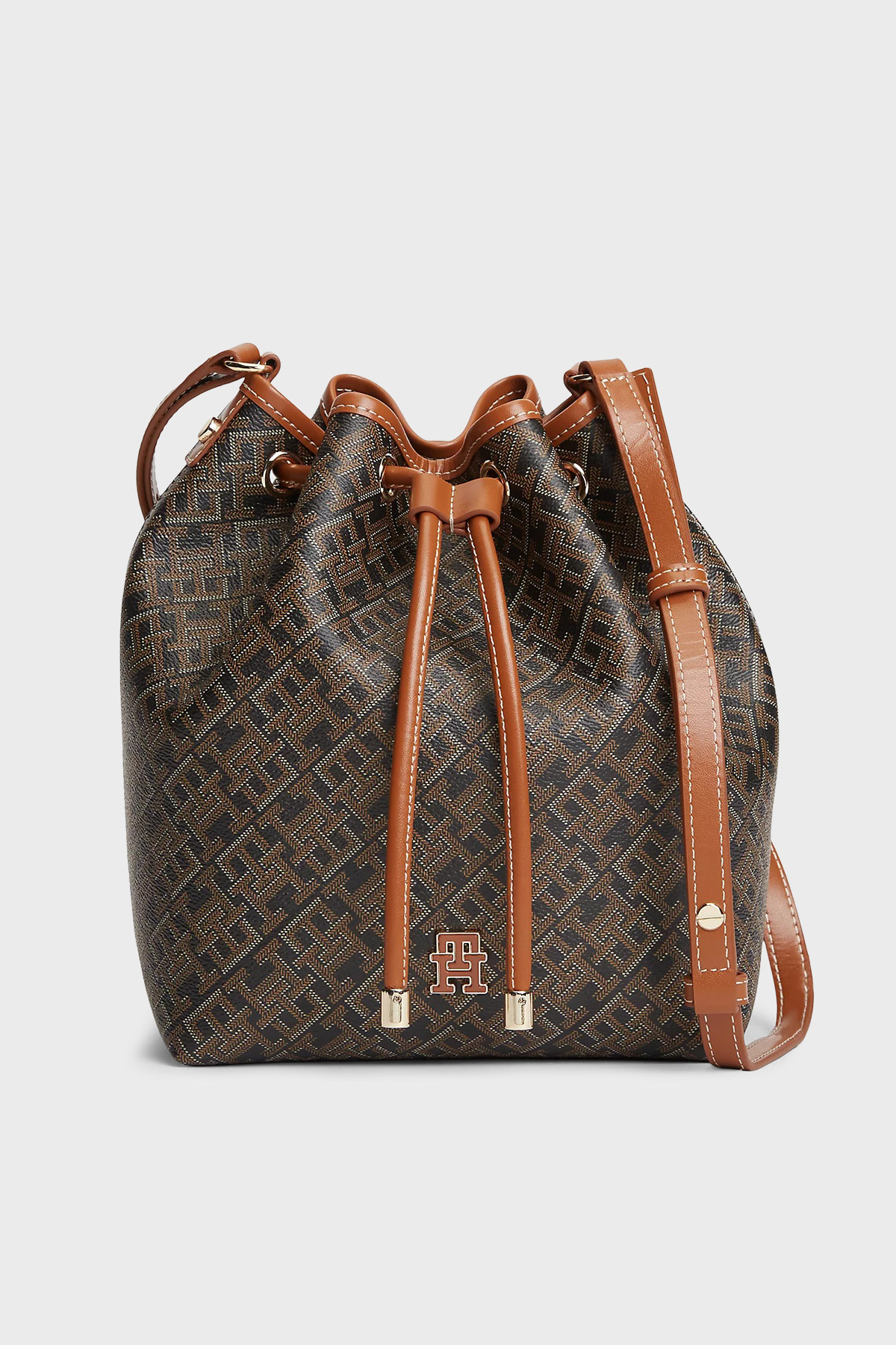 Tommy Hilfiger Tamamı Logolu Ayarlanabilir Askılı Kadın Çanta AW0AW18847 0GJ SİYAH