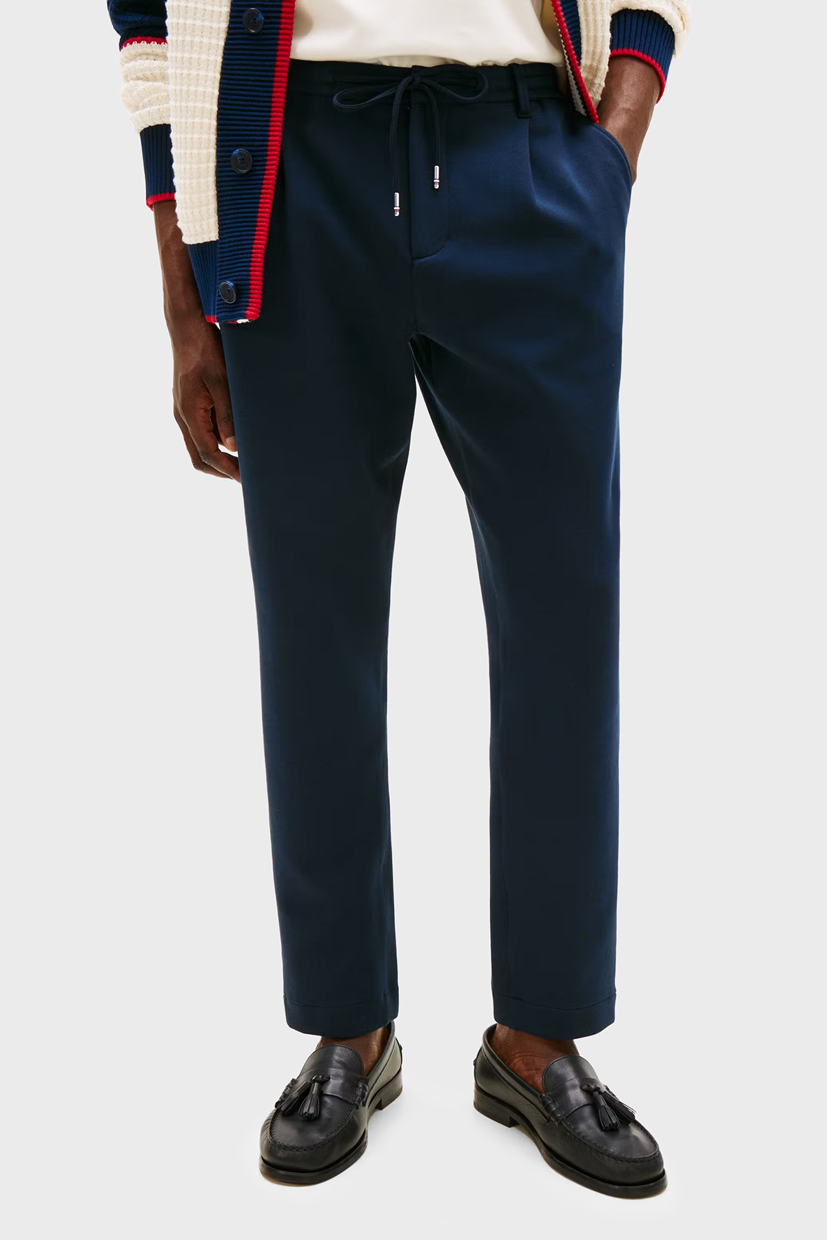 Tommy Hilfiger Traped Fit Normal Bel Darlan Paça Erkek Pantolon MW0MW39705 DW5 LACİVERT