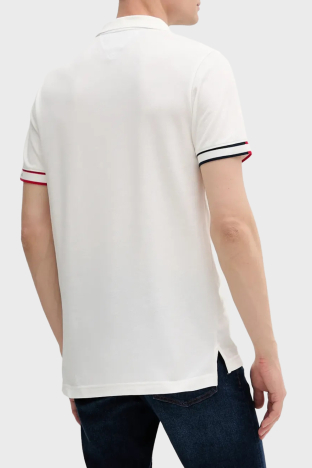 Tommy Jeans % 100 Pamuk Regular Fit Düğmeli Erkek Polo Yaka T Shirt DM0DM21306 YBL BEYAZ - 2